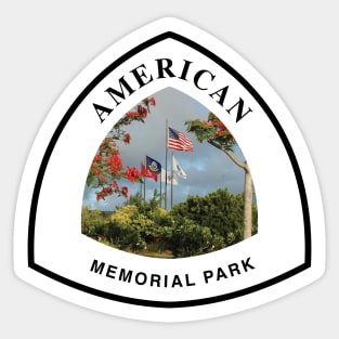 American Memorial Park trail marker Sticker